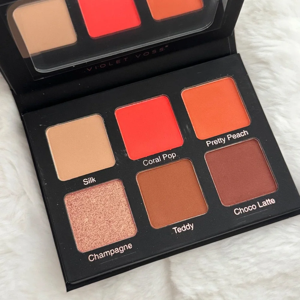 NEW Violet Voss Coral Pop 6 Color Eye Shadow & Pressed Pigment Palette - 7.8g
